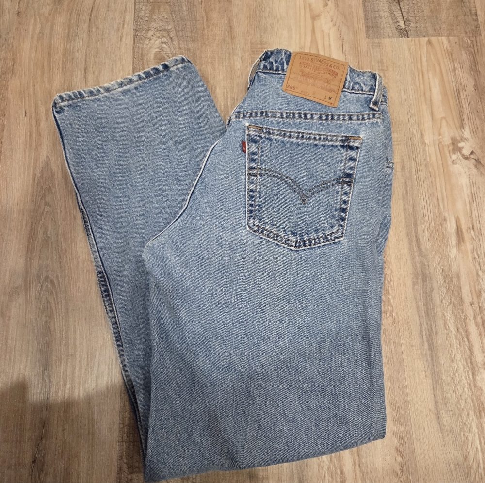 SOLD Vintage 90s Wide Leg Levi Light Wash Jr 11 M